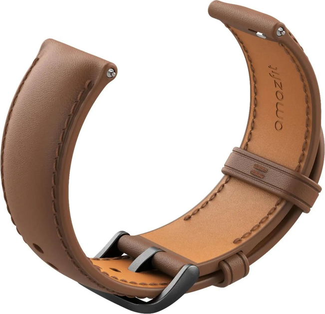 Pasek Amazfit Leather Classic Edition Strap Brązowy 20 mm (6972596104742) - obraz 4