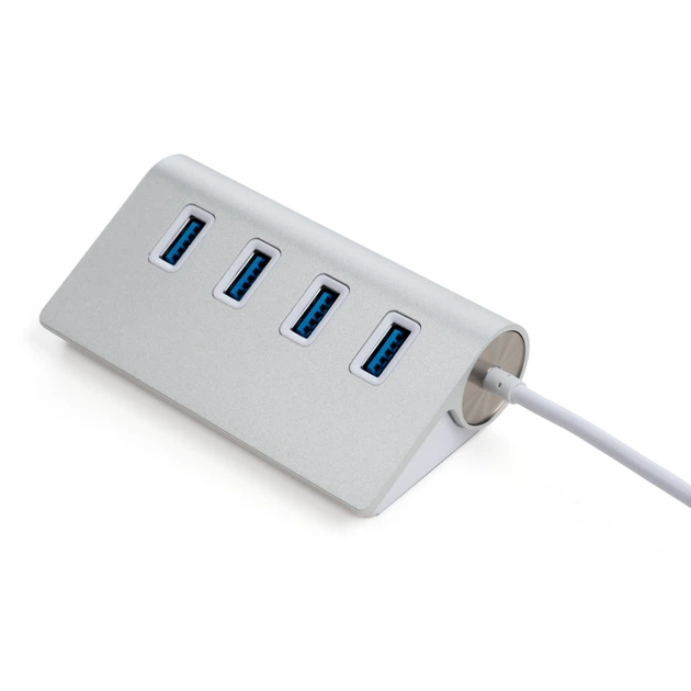 Концентратор Vinga Type-C to 4*USB3.0 1.0m cable aluminium (VCPHCU304) - Фото 2 Концентратор Vinga Type-C to 4*USB3.0 1.0m cable aluminium (VCPHCU304) - зображення 2