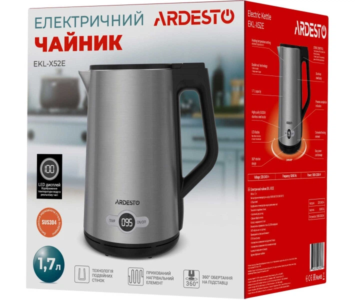 Електрочайник Ardesto EKL-X52E - изображение 6