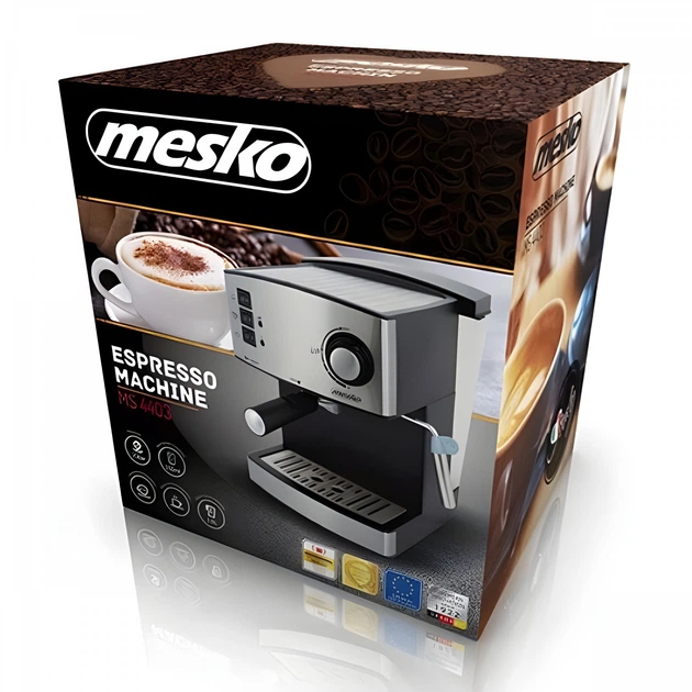 Кавоварки рожкові 850 Вт Mesko MS 4403 15 Bar - зображення 5