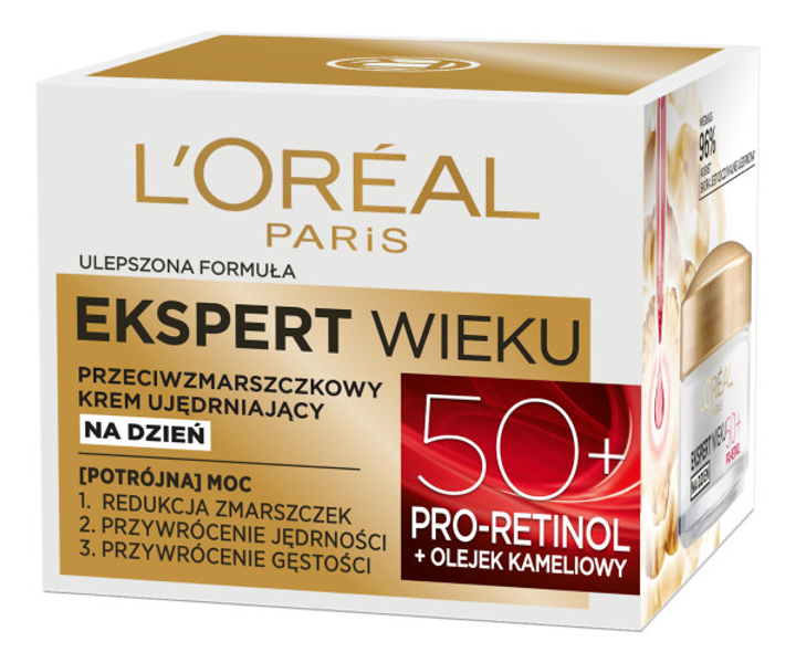 Krem ujędrniający L'Oreal Paris Ekspert Wieku 50+ przeciwzmarszczkowy na dzień 50 ml (3600522550112) - obraz 1