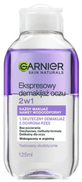 Płyn do demakijażu oczu Garnier Skin Naturals 2 w 1 125 ml (3600542456616) - obraz 1