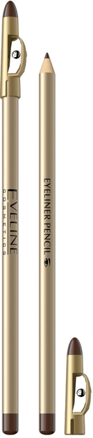 Олівець для очей Eveline Eyeliner Pencil Brown (5901964015152) - зображення 1