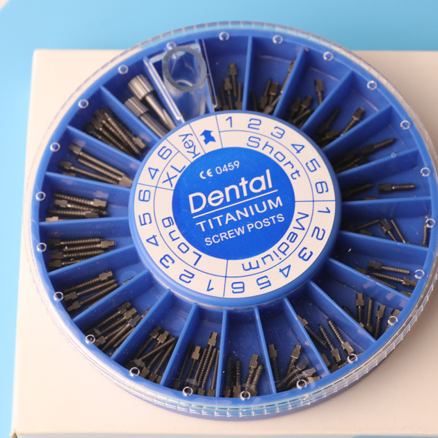 Штифти анкерні стоматологічні набір 120шт Titanium - изображение 1