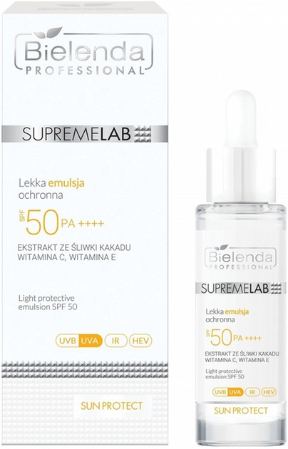 Emulsja Bielenda Professional SupremeLab Sun Protect lekka ochronna SPF 50 30 ml (5902169052928) - obraz 1