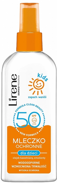 Молочко для малюків Lirene Sun Kids захисний SPF 50 150 мл (5900717319417) - зображення 1