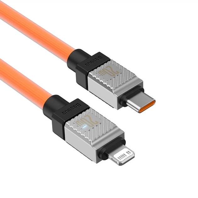 Кабель для швидкого заряджання телефону Baseus CoolPlay Series Type-C to Lightning 20W 2m Cable Orange - Фото 2 Кабель для швидкого заряджання телефону Baseus CoolPlay Series Type-C to Lightning 20W 2m Cable Orange - зображення 2