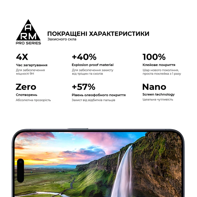Защитное стекло ArmorStandart Pro для Apple iPhone 15 Pro (ARM71484) - Фото 5 Защитное стекло ArmorStandart Pro для Apple iPhone 15 Pro (ARM71484) - изображение 5