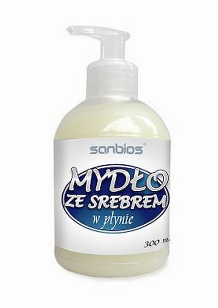 Mydło w płynie Sanbios ze Srebrem 300 ml (5908230845420) - obraz 1