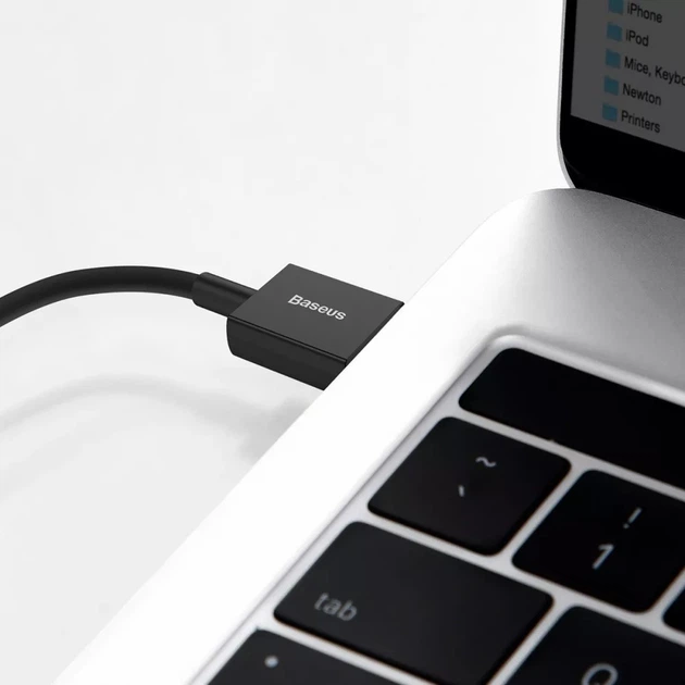 Кабель Baseus CALYS-A01 Superior Series Fast Charging Lightning 2.4A 1m black - изображение 2