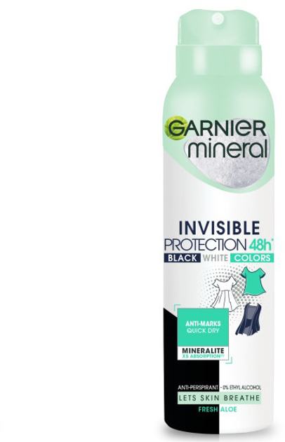 Антиперспірант Garnier Mineral Invisible Protection Fresh Aloe 150 мл (3600542471114) - зображення 1