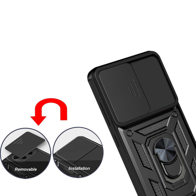 Чохол накладка Ricco Camera Sliding для Oppo A98 5G black - зображення 5