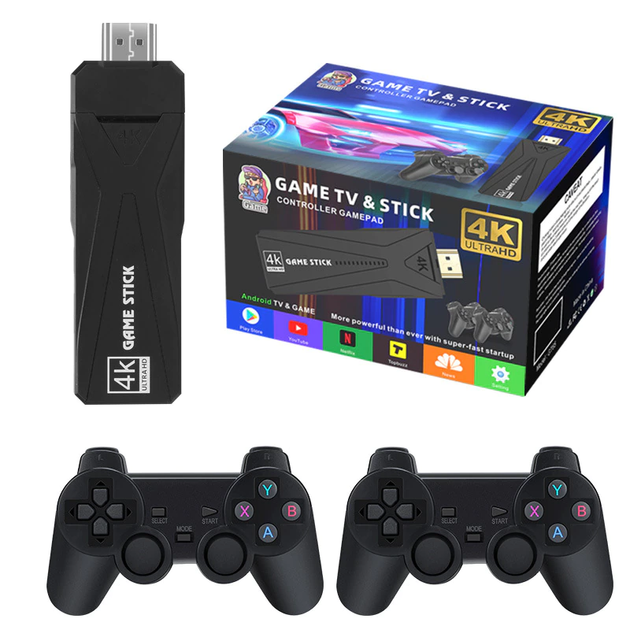 Игровая приставка для телевизора Game Stick 4K HD GT65 с беспроводными джойстиками 64GB - изображение 5