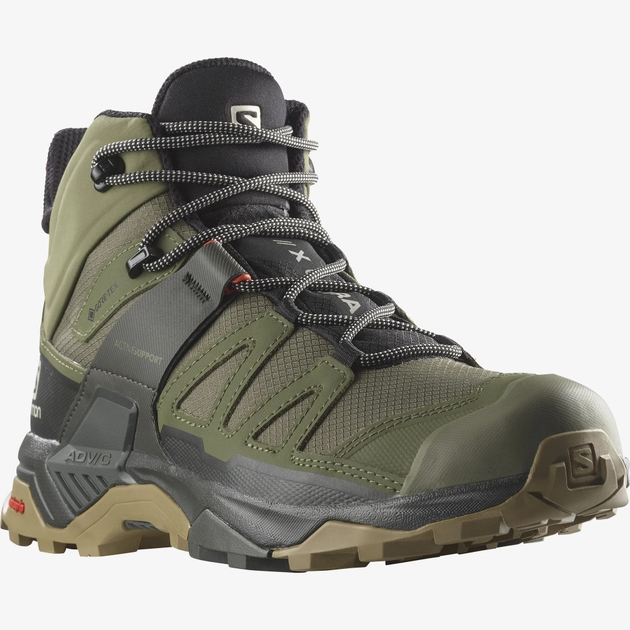 Ботинки Salomon X ULTRA 4 MID GTX с водонепроницаемой мембраной GORE-TEX | Deep Lichen/Peat/Kelp, размер 42 - изображение 1