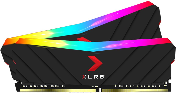 Pamięć PNY DDR4-3200 32768MB PC4-25600 (zestaw 2x16384) XLR8 RGB (MD32GK2D4320016XRGB) - obraz 1