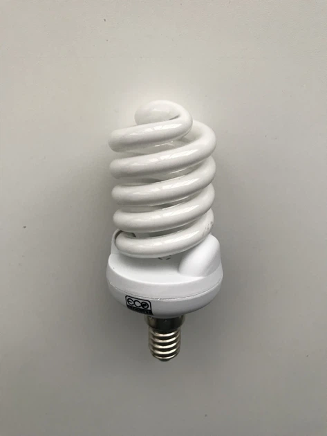 Енергозберігаюча лампа ECO LIGHT 20W 20Вт E14 4000К біле нейтральне денне світло art.00138 (комплект 10шт) - зображення 7