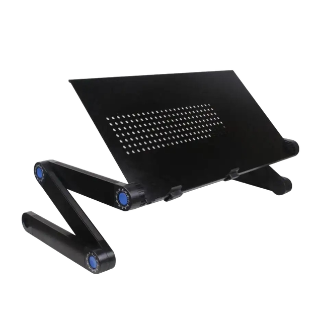 Столик для ноутбука E-Table ET6 регулируемый угол и высота поверхности, с упорами, перфорация охлаждения - Фото 5 Столик для ноутбука E-Table ET6 регулируемый угол и высота поверхности, с упорами, перфорация охлаждения - изображение 5