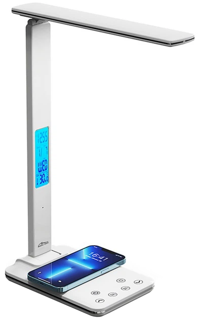LED лампа настільна Media-Tech MT222 з вбудованим бездротовим зарядним пристроєм LEDITOU - зображення 8