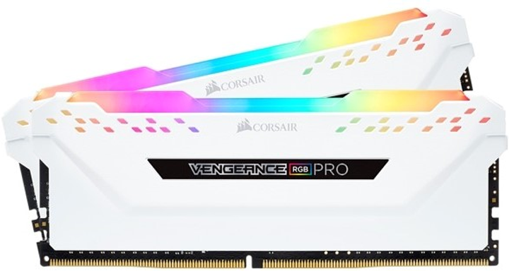 Pamięć Corsair DDR4-3600 16384MB PC4-28800 (Kit of 2x8192) Vengeance RGB Pro White (CMW16GX4M2C3600C18W) - obraz 1