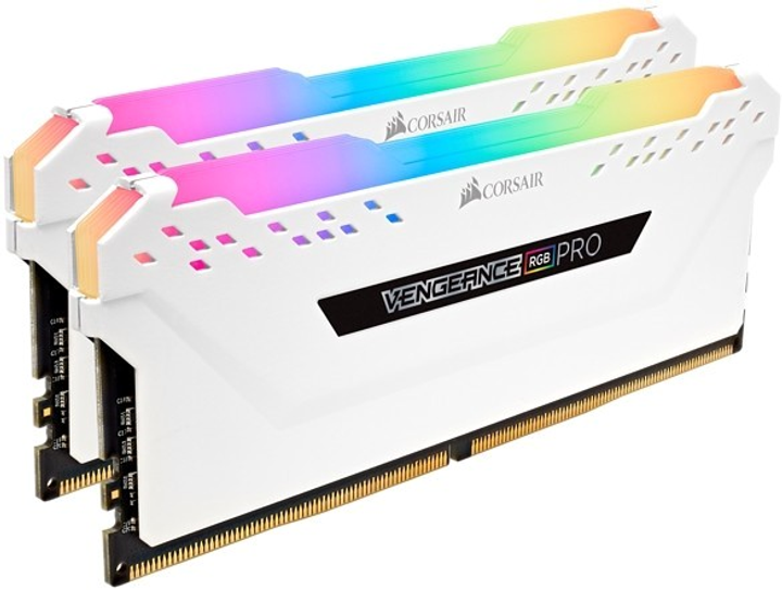 Pamięć Corsair DDR4-3600 16384MB PC4-28800 (Kit of 2x8192) Vengeance RGB Pro White (CMW16GX4M2C3600C18W) - obraz 2