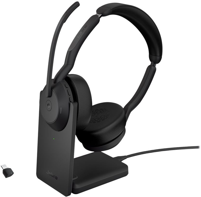 Słuchawki Jabra Evolve2 55 Link380c MS Stereo Stand Black (25599-999-889) - obraz 1
