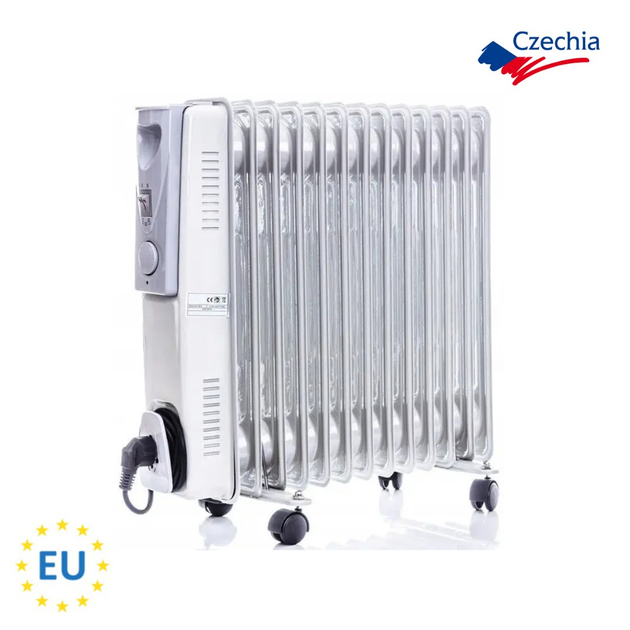 Масляный обогреватель Riwall (Чехия) 2500W 13 ребер - изображение 1