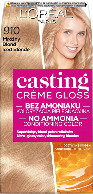 Фарба для волосся L'Oreal Paris Casting Creme Gloss 910 Крижаний блонд (3600523351350) - зображення 1