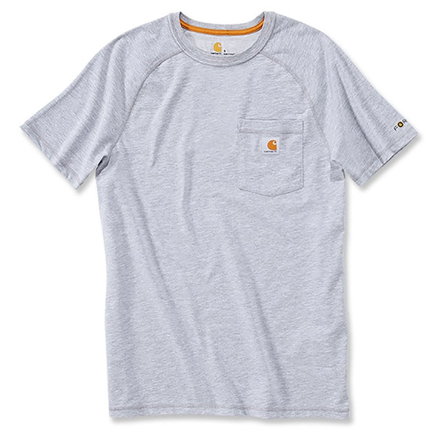Футболка Carhartt Force Cotton T-Shirt S/S - 100410 (Heather Grey, M ...