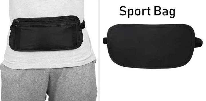 Сумка на пояс Ultra Travel Bag Black, ультратонка сумка на пояс чорна, MVA (74264379) - Фото 2 Сумка на пояс Ultra Travel Bag Black, ультратонка сумка на пояс чорна, MVA (74264379) - зображення 2