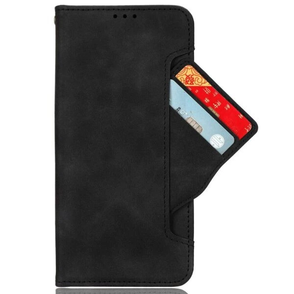 Чехол-книжка с кармашками Deexe Wallet Stand для Xiaomi Redmi Note 13 Pro 4G / Note 14S / Poco M6 Pro - Black - изображение 2