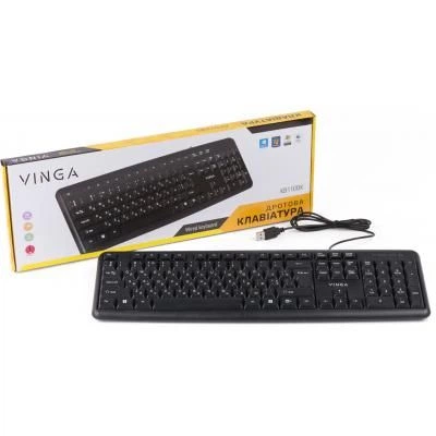 Клавіатура Vinga kb110bk - Фото 2 Клавіатура Vinga kb110bk - зображення 2