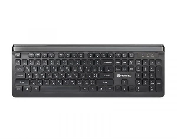 Клавіатура real-el Comfort 7085 Black usb uah - зображення 3