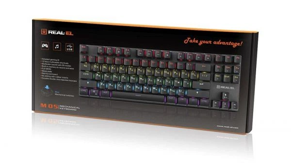 Клавиатура real-el m 05 Grey - изображение 10