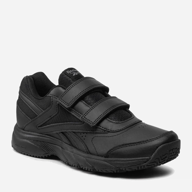 Buty sportowe męskie na rzepy skórzane do kostki Reebok Work N Cushion 4.0 100001168 44.5 (11US) 29 cm Czarne (4062056065743) - obraz 2