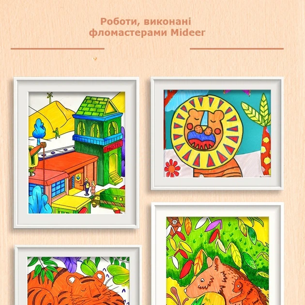 Фломастеры Mideer 12 цветов - Фото 5 Фломастеры Mideer 12 цветов - изображение 5