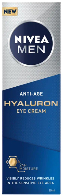 Крем для очей Nivea Men Hyaluron Anti-Wrinkle 15 мл (4005900822529) - зображення 1