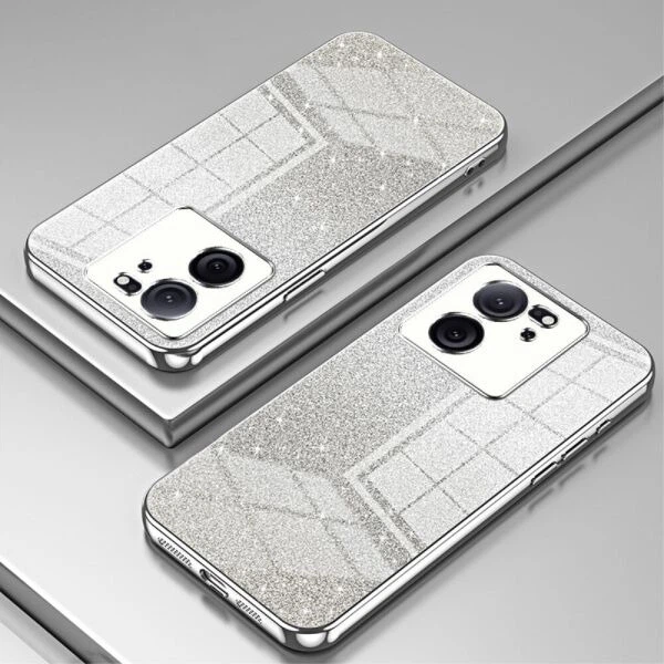 Захисний чохол Deexe Sparkles Cover для Xiaomi 13T / 13T Pro - Silver - зображення 2