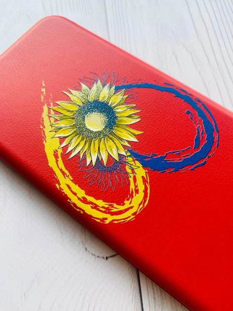 Чохол-книжка з малюнком для Samsung Galaxy A51 (A515) Червоний :: Серце з соняхом (принт 260) - Фото 3 Чохол-книжка з малюнком для Samsung Galaxy A51 (A515) Червоний :: Серце з соняхом (принт 260) - зображення 3