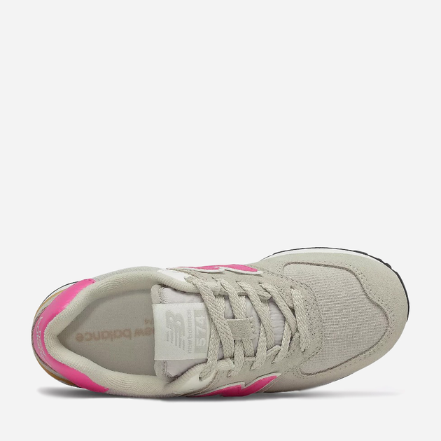 Дитячі кросівки для дівчинки New Balance 574 PC574ME2 29 Сірі з рожевим (195173142272) - зображення 3