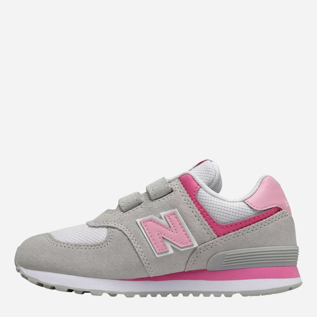 Buty sportowe dziecięce dla dziewczynki na rzepy New Balance 574 PV574SA2 33 Szare (195173159331) - obraz 2