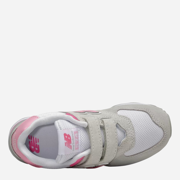 Buty sportowe dziecięce dla dziewczynki na rzepy New Balance 574 PV574SA2 34.5 Szare (195173159355) - obraz 3