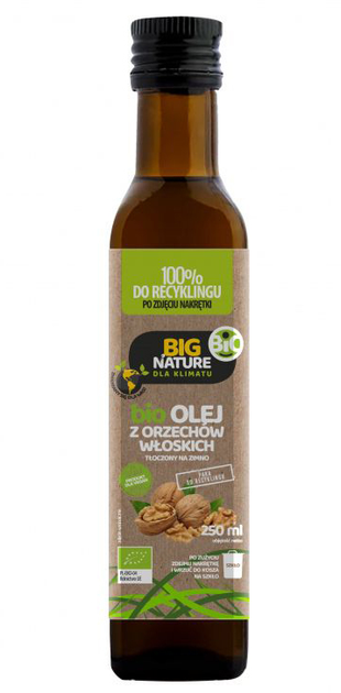 Olej z orzechów włoskich Big Nature Bio 250 ml (5903351628983) - obraz 1