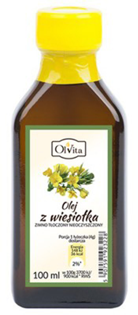 Olej z wiesiołka Olvita Tłoczony na zimno 100 ml (5907591923228) - obraz 1