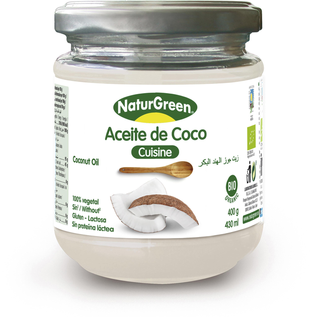Olej kokosowy Naturgreen Bio Organic 400 g (8436542192071) - obraz 1