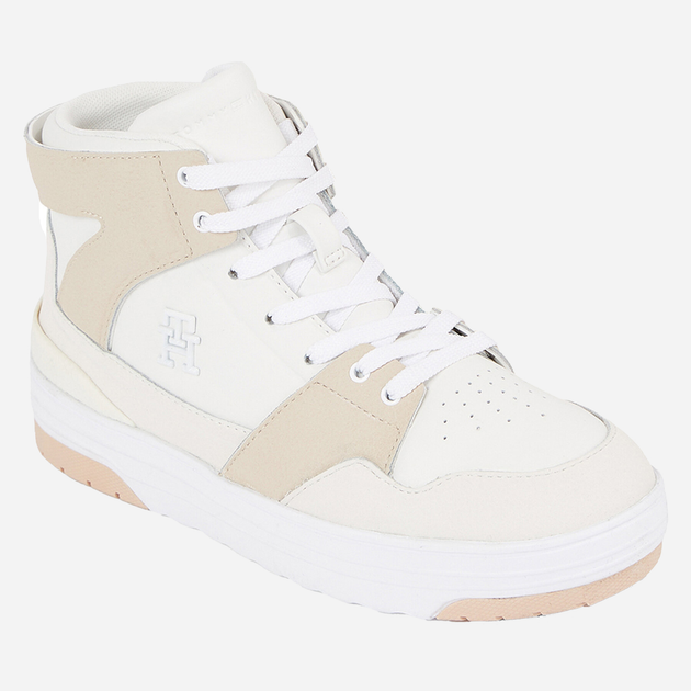 Sneakersy damskie wysokie Tommy Hilfiger FW0FW07308YBL 40 (9US) Białe (8720644849811) - obraz 3