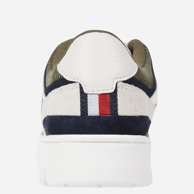 Sneakersy męskie skórzane Tommy Hilfiger FM0FM04794GTU 44 (11US) Brązowy/Biały (8720645234289) - obraz 3