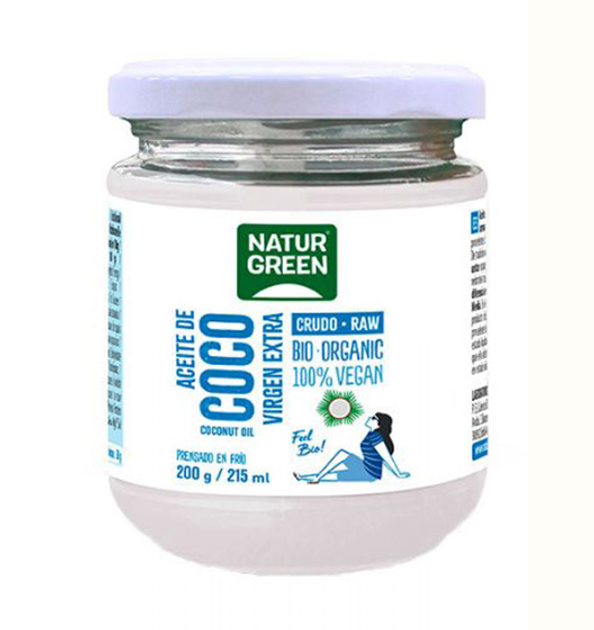 Кокосова олія Naturgreen Bio Organic Extra Virgin 400 г (8436542190640) - зображення 1