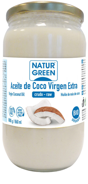 Olej kokosowy Naturgreen Extra Virgin 800 g (8436542192613) - obraz 1