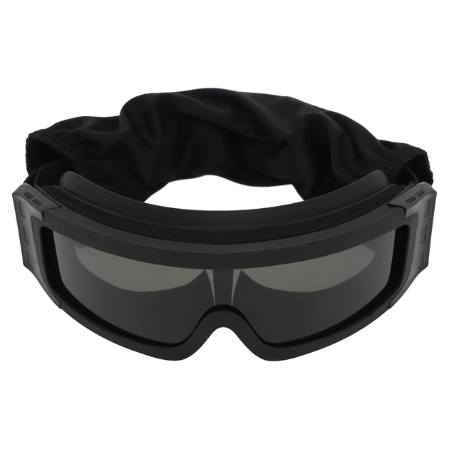 Захисні окуляри-маска SPOSUNE JY-027-2 оправа-чорна колір лінз сірий - изображение 2