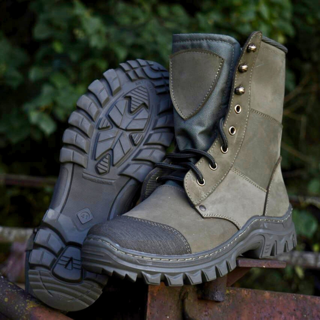 Демисезонные Берцы Тактические Ботинки Мужские Кожаные 48р (32 см) MSD-000041-RZ48 - изображение 1